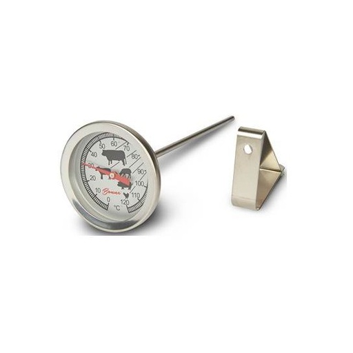 Termómetro asador bimetálico de 0° a 120° C