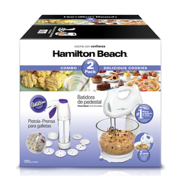 [635323] Combo batidora y prensa de galletas Hamilton Beach Delicious Cookies(ONE SHOT)