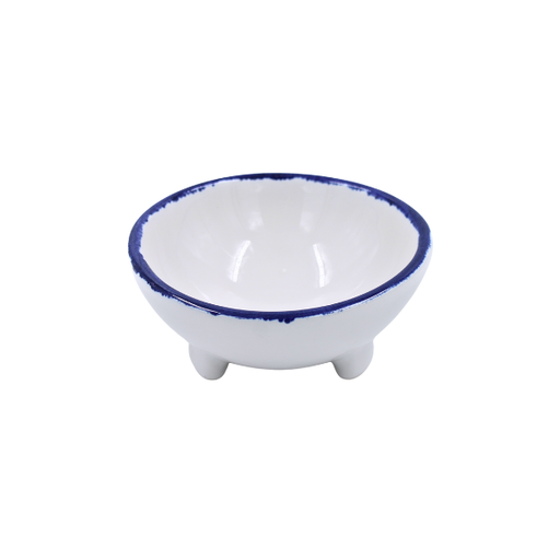 Molcajete 18 onzas Azul Cobalto Tordillo/Ultra Blanco 16 cm