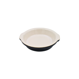 [16160140] Cazuela gratinada 7 onzas Negro/Blanco 15.5 cm