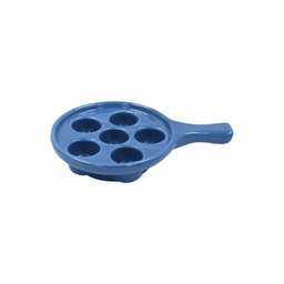 [16160230] Plato caracoles azul americano 19.5 cm