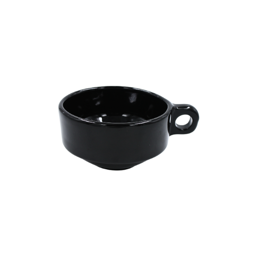 Taza Latte Jumbo Apilable Negro 16 onzas