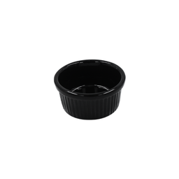 [16160398] Ramekin estriado 5 onzas Negro 9.5 cm