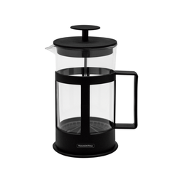 [5012093] Cafetera francesa Tramontina de vidrio y polipropileno negro 1 litro @