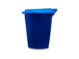 [188096] Bote de basura 120 L con ruedas tapa Azul