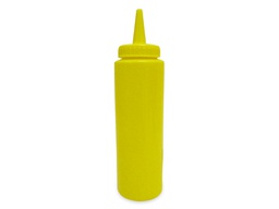 [1359321] Botella dispensadora 8 oz de plástico para aderezos amarilla  