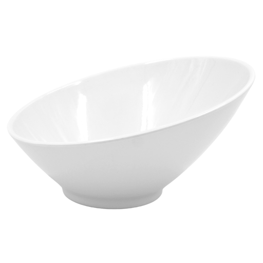 Bowl inclinado 25 cm melamina blanca