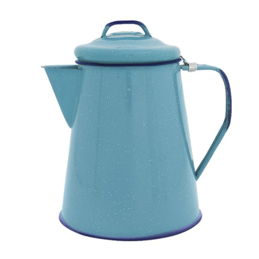 Cafetera de peltre Cinsa 1.5 litros azul turquesa