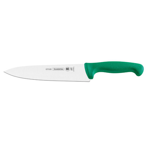 Cuchillo profesional para Chef 10 pulgadas verde Tramontina