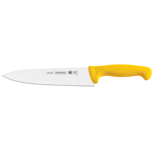 Cuchillo profesional para Chef 12 pulgadas amarillo Tramontina