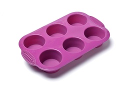 [1426171] Molde de Silicón para 6 Cupcakes Morado