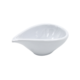 [1162558] Platito para tapas con asa 9 cm melamina blanca brillante (50)