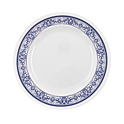 [1284360] Plato extendido 10&quot; 24.5 cm melamina talavera azul