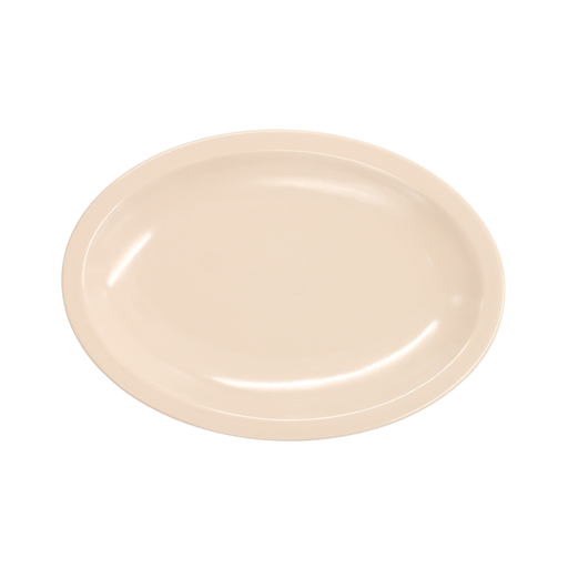 Plato ovalado 9 pulgadas 23 cm melamina beige