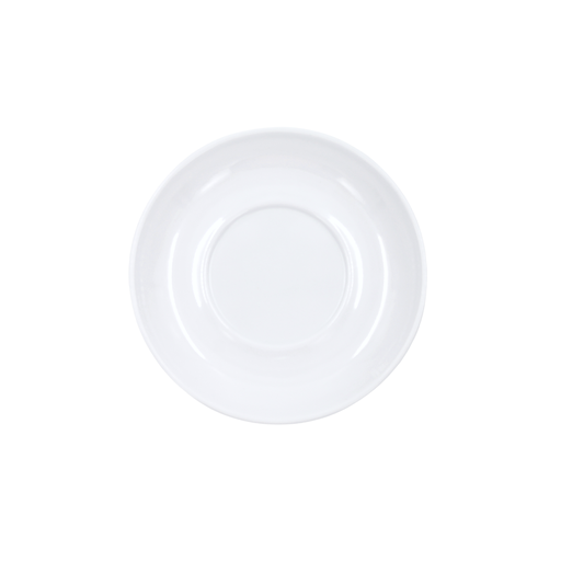 Plato para taza 5.5 pulgadas 14 cm melamina blanca brillante