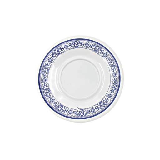 Plato para taza 15 cm melamina talavera azul