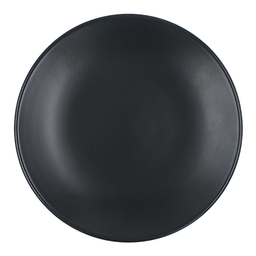 [191494] Plato trinche 27 cm sin relieve negro mate Chena Anfora Especial