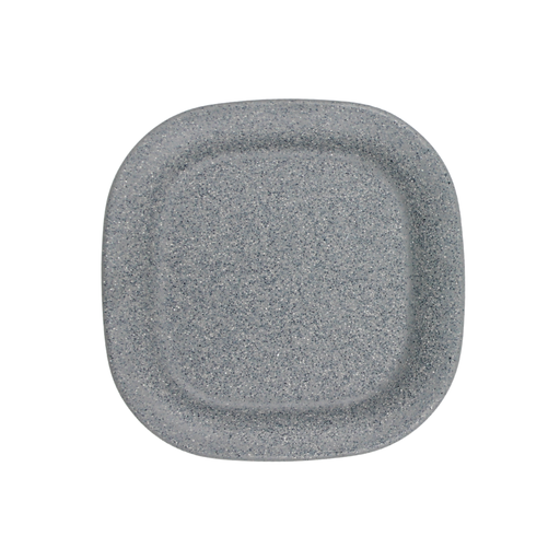 Plato cuadrado 20 cm melamina Gray Granite Tavola