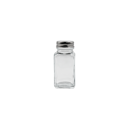 [1332288] Salero de vidrio cuadrado liso 80 ml
